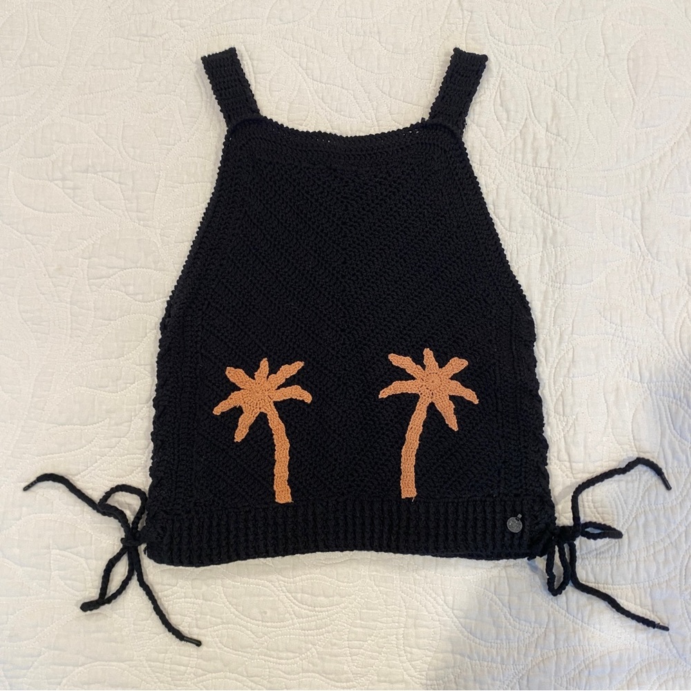 Scotch & Soda Palm Tree Crochet Top